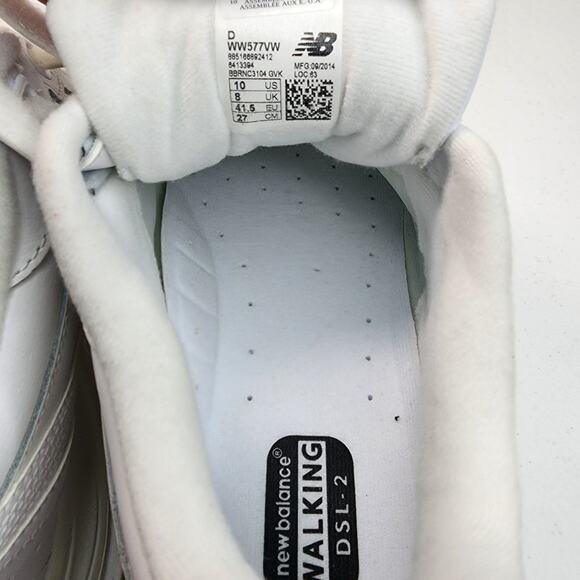 New Balance 577 Walking DSL-2 Hook and Loop Shoes White Size 10 D - Picture 10 of 12